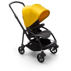Прогулочная коляска Bugaboo Bee6 Complete, black/grey melange/lemon yellow, цвет шасси: черный