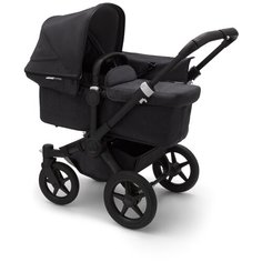 Универсальная коляска Bugaboo Donkey 3 Mono Сomplete 2 в 1, black/black/washed black, цвет шасси: черный