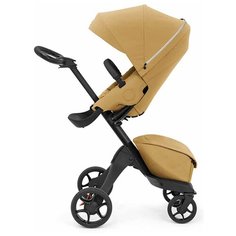 Прогулочная коляска Stokke Xplory X, golden yellow, цвет шасси: черный