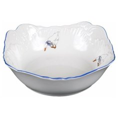 Салатник 17 см квадратный Cmielow "Рококо /Гуси" / 127629