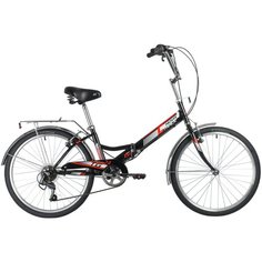 Городской велосипед Novatrack TG-24 Classic 6 FS (2020) черный (требует финальной сборки)