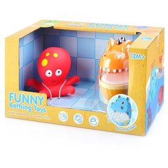 Набор игрушек для ванны Oubaoloon "Веселое купание", в коробке (5509)