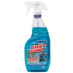 Средство для стекол и зеркал автомобиля ABRO GLASS CLEANER Очиститель стекол с распылителем 650 мл. GC-300