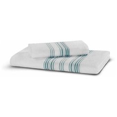 Полотенце для лица, рук Hamam MEYZER, Хлопок, 50x100 см, белый, бирюзовый