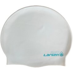 Шапочка плавательная Larsen MC43, силикон, белый