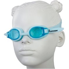 Очки плавательные Larsen DS204 голубой (силикон+поликарбонат)