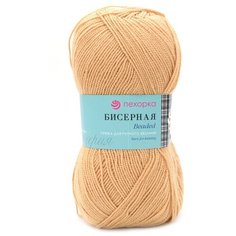 Пряжа Пехорка Бисерная, 100 % акрил, 100 г, 450 м, 5 шт., 124 песочный