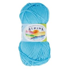 Пряжа ALPINA "ANABEL" 10 шт. в упак. цвет яр. голубой (ANABEL-3846)