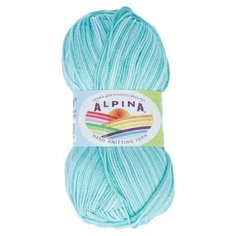 Пряжа ALPINA "KATRIN" 10 шт. в упак. цвет св. голубой- св. бирюзовый- голубой (KATRIN-4019)