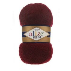 Пряжа ALIZE Angora Real 40 5 шт. в упак. цвет бордовый (ALIZE- ANG. REAL.40.057)