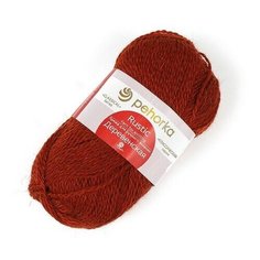 Пряжа Пехорская Деревенская 10 шт. в упак. цвет красное дерево (ПЕХ. ШЕР. дерев.487) Пехорка