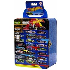 Портативный кейс для хранения 18 машинок Hot Wheel, голубой