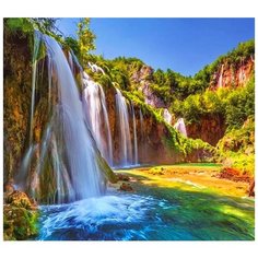 Алмазная мозаика на подрамнике 40х50см (квадратные стразы, полная выкладка) FZ6247 New World