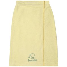 Pecorella Полотенце на липучке Овечка детское банное 55х100 см желтый
