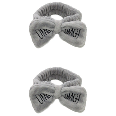 OMG Набор повязок 2 шт косметические для волос, серый Lafre