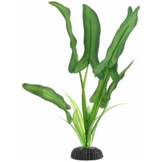 Растение для аквариума Barbus "Анубиас Хастифолия", шелковое, высота 20 см