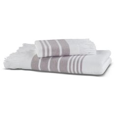 Полотенце для лица, рук Hamam MARINE TOWEL, Хлопок, 50x100 см, белый, сиреневый