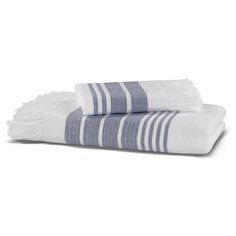 Полотенце для лица, рук Hamam MARINE TOWEL, Хлопок, 50x100 см, белый, темно-синий