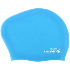 Шапочка плавательная для длинных волос Larsen LC-SC808 голубая