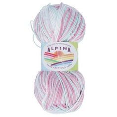 Пряжа ALPINA "KATRIN" 10 шт в упак. цвет розовый- св. голубой- белый (KATRIN-6054)