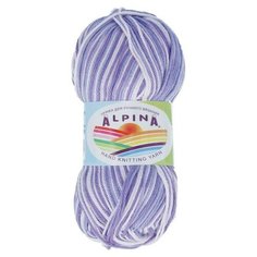Пряжа ALPINA "KATRIN" 10 шт. в упак. цвет св. сиреневый- т. фиолетовый (KATRIN-5333)
