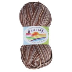 Пряжа ALPINA "KATRIN" 10 шт в упак. цвет серый- коричневый- бежевый (KATRIN-9022)