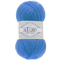 Пряжа Alize Happy Baby, 65 % акрил, 35 % полиамид, 100 г, 330 м, 5 шт., 141 василек