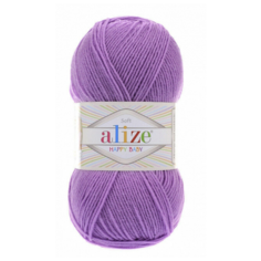 Пряжа Alize Happy Baby, 65 % акрил, 35 % полиамид, 100 г, 330 м, 5 шт., 43 лаванда