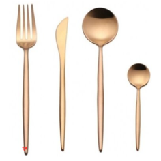 Набор столовых приборов Xiaomi Maison Maxx Stainless Steel Cutlery Set, Золотой