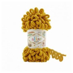 Пряжа ALIZE Ализе Puffy 5 шт. в упак. цвет жёлтый (ALIZE- PUFFY.002)