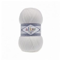 Пряжа ALIZE LanaGold 800 5 шт. в упак. цвет белый (ALIZE- LANA. GOLD.800.055)