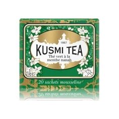 Французский чай Kusmi tea Spearmint Green Tea Organic в саше 2,2 гр 20 шт.