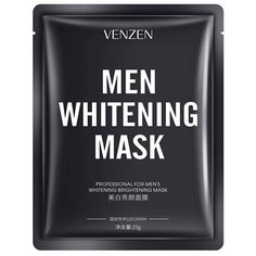 Venzen Отбеливающая тканевая маска для лица Men Whitening Mask, 25г