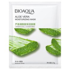 BioAqua Тканевая маска для лица с алоэ вера Aloe Vera Moisturizing Mask, 25г
