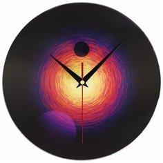 Часы настенные кварцевые Принтэссенция Свет далекой звезды черный