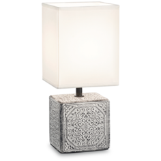 Лампа настольная Ideal Lux Kali-1 TL1 H295мм макс.40Вт Е14 IP20 230В Керамика ПВХ/Ткань Выкл. 245348