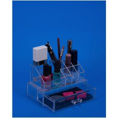 Органайзер для косметики S-302 прозрачный Ismat Decor