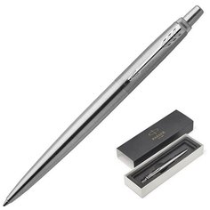 Ручка шариковая Parker Jotter цвет чернил синий цвет корпуса серебристый (артикул производителя 1953170)