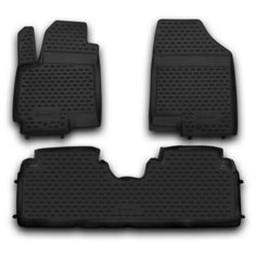 Коврики в салон KIA Venga 2010->, 3 шт. (полиуретан) Element