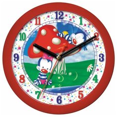 Часы настенные пластиковые детские Камелия Грибочек арт.3518