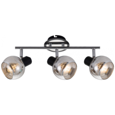 Rivoli 7029-703 Rivoli Спот Medeya W3 Хром/черный 3хE14 40W (6/72)