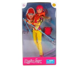 Кукла лыжница с аксессуарами Defa Lucy, 22 см
