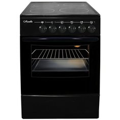 Плита стеклокерамическая лысьва EF4011MK00 чёрный (без крышки)