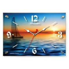 Часы настенные стеклянные Камелия Бриз арт.451