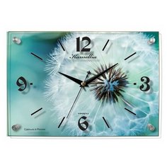 Часы настенные стеклянные Камелия Одуванчик арт.941