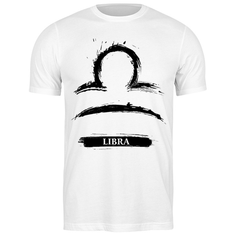 Футболка Printio 1233811 Знак зодиака Весы, размер: 2XL, цвет: белый