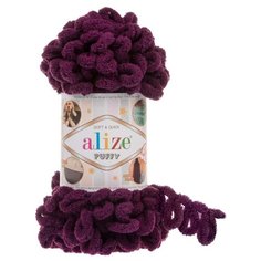 Пряжа Alize Puffy 100г 9м (100% микрополиэстер) (111 сливовый) 5 шт