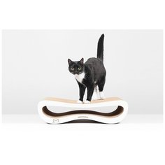 Когтеточка Carton Cat "Infinity S", цвет: белый, 59 х 24 х16 см
