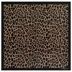 Платок Leopardo Silk, коричневый Emanuel Ungaro