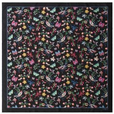 Платок Butterfly Silk, черный Cacharel